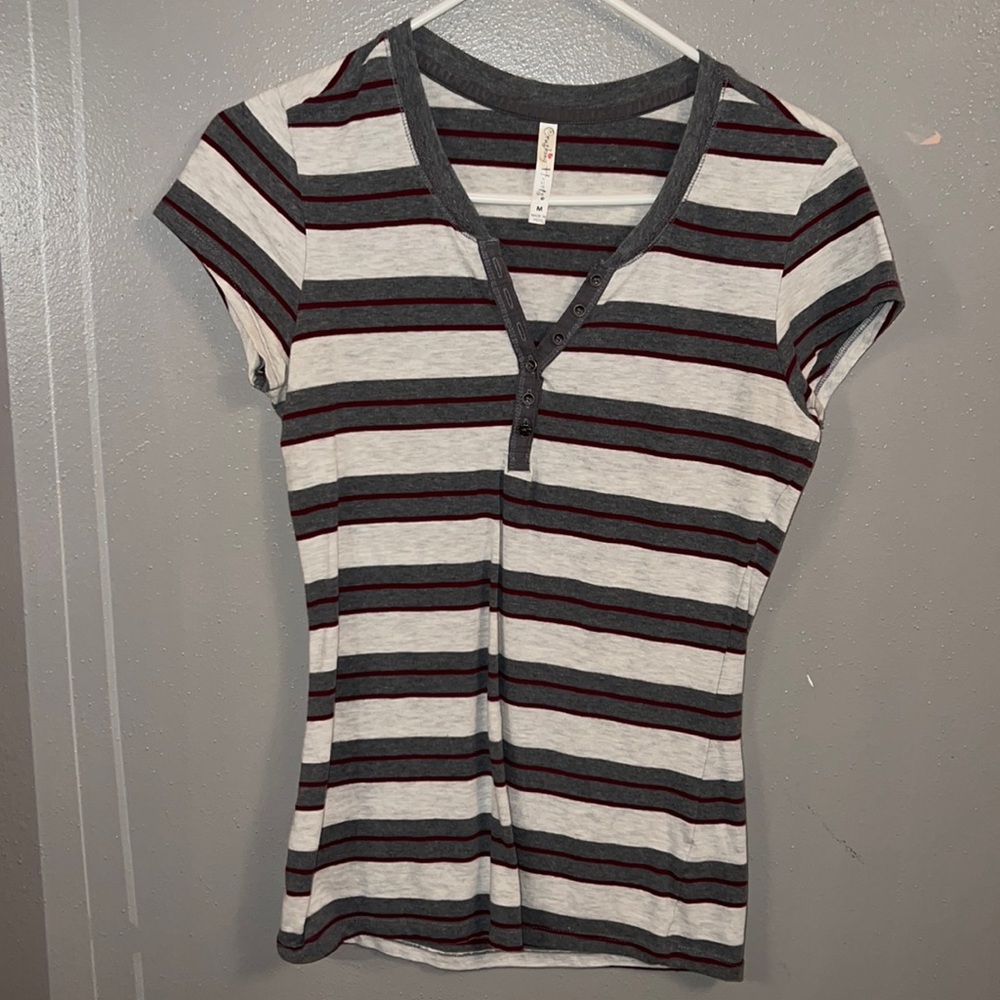 Crushing Hearts Short Sleeve V-Neck